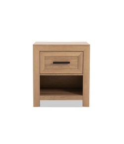 Calvin Light Brown Nightstand with Drawer