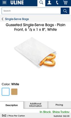 Fry Bag, Food Bag