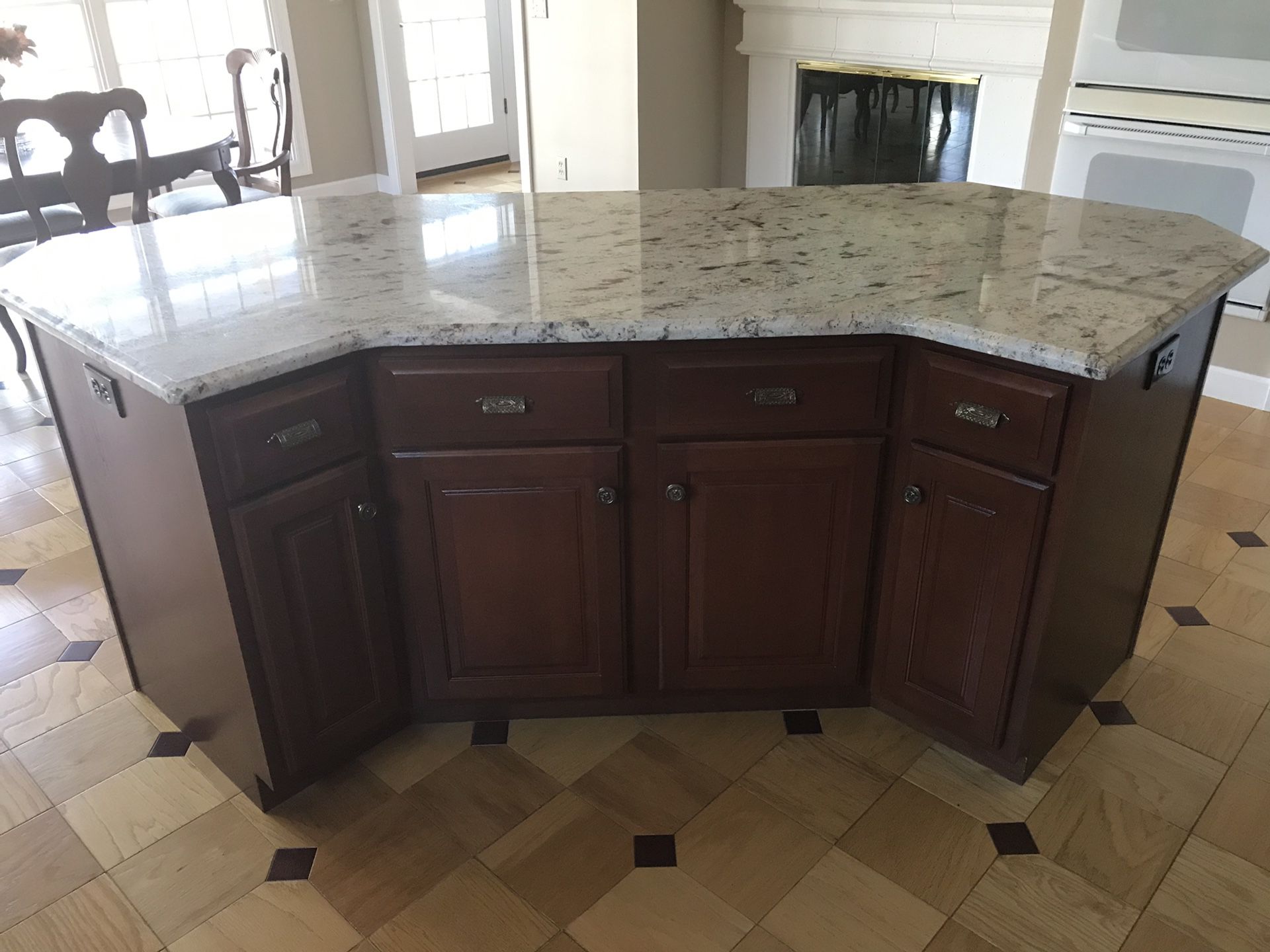 Kitchen - like new condition - Aristokraft cherry cabinets with granite. Price includes (2015) Kitchen Aid refrigerator, GE cooktop, GE double oven,