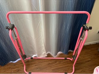 Kids adjustable folding gymnastics bar