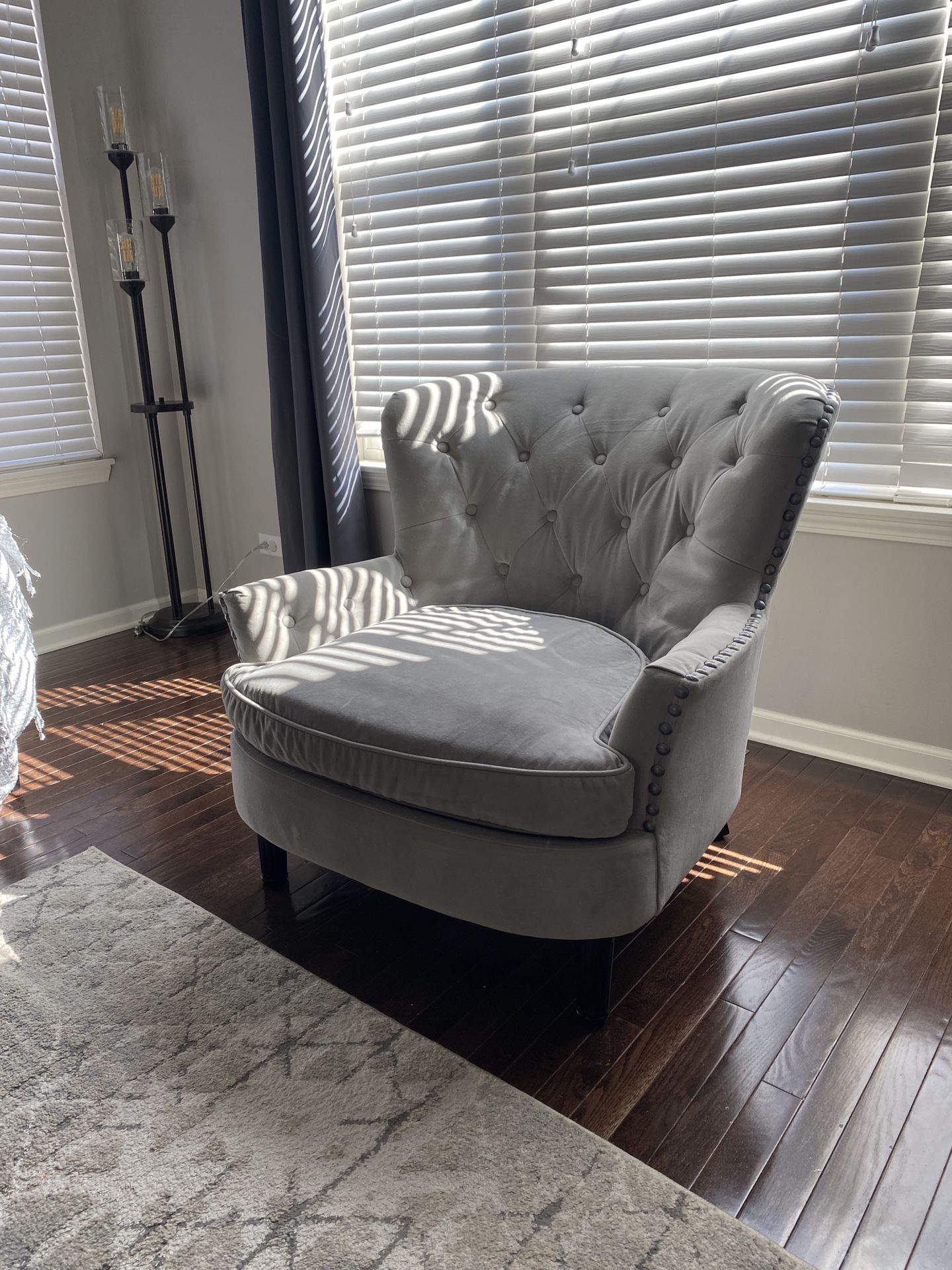 Pier 1 Eliza Verse Gray Armchair