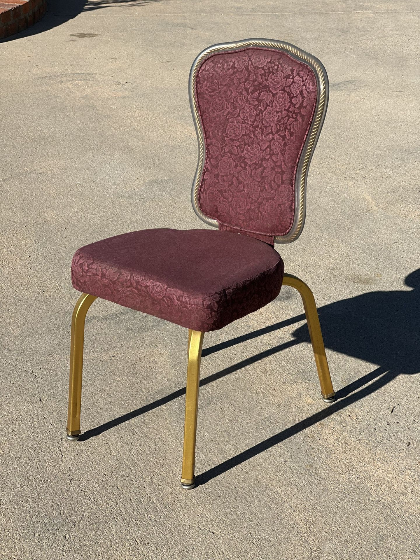 Rose Red And Gold Chairs 