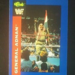 1991 Classic WWF General Adnan #67 Card Wrestle Wrestling Wrestler Collectible Vintage Sports Trading Pro Professional