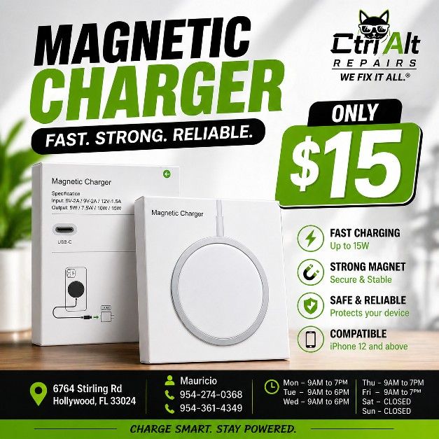 🔋 Magnetic Charger – Fast Charging ⚡💲 ONLY $15