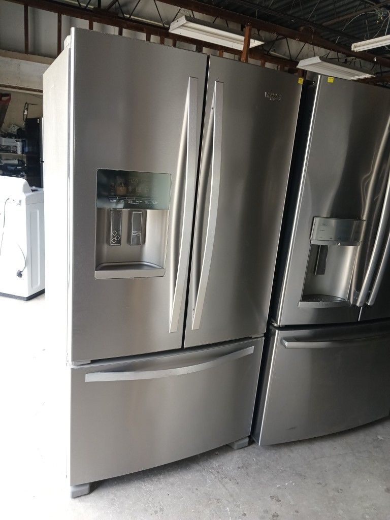 Whirlpool Refrigerator French Door Stainless Steel Everything Works Good 👍