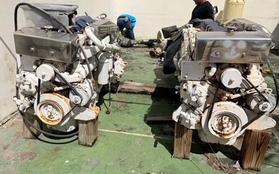 Pair of MAC Marine Diesel Engines & Transmission, Generator and shafts