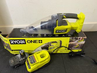 RYOBI ONE+ 18V Cordless Multi-Surface Handheld Vacuum Kit with 2.0 Ah Battery and Charger