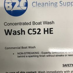 Boat wash shampoo &  carwash supplies 