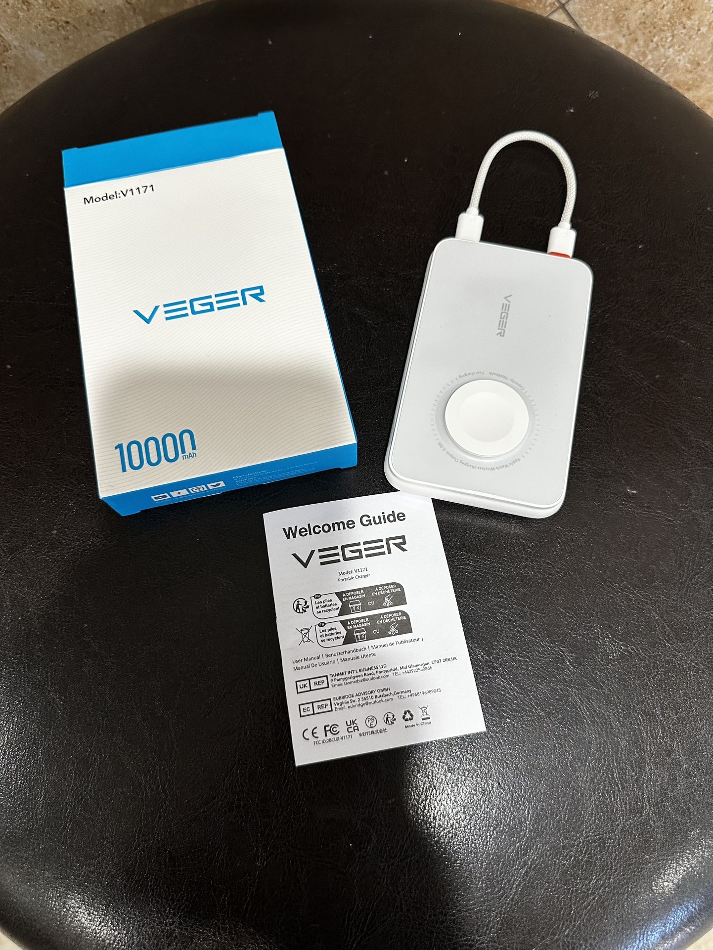 Portable Charger With Apple Watch Charger Feature
