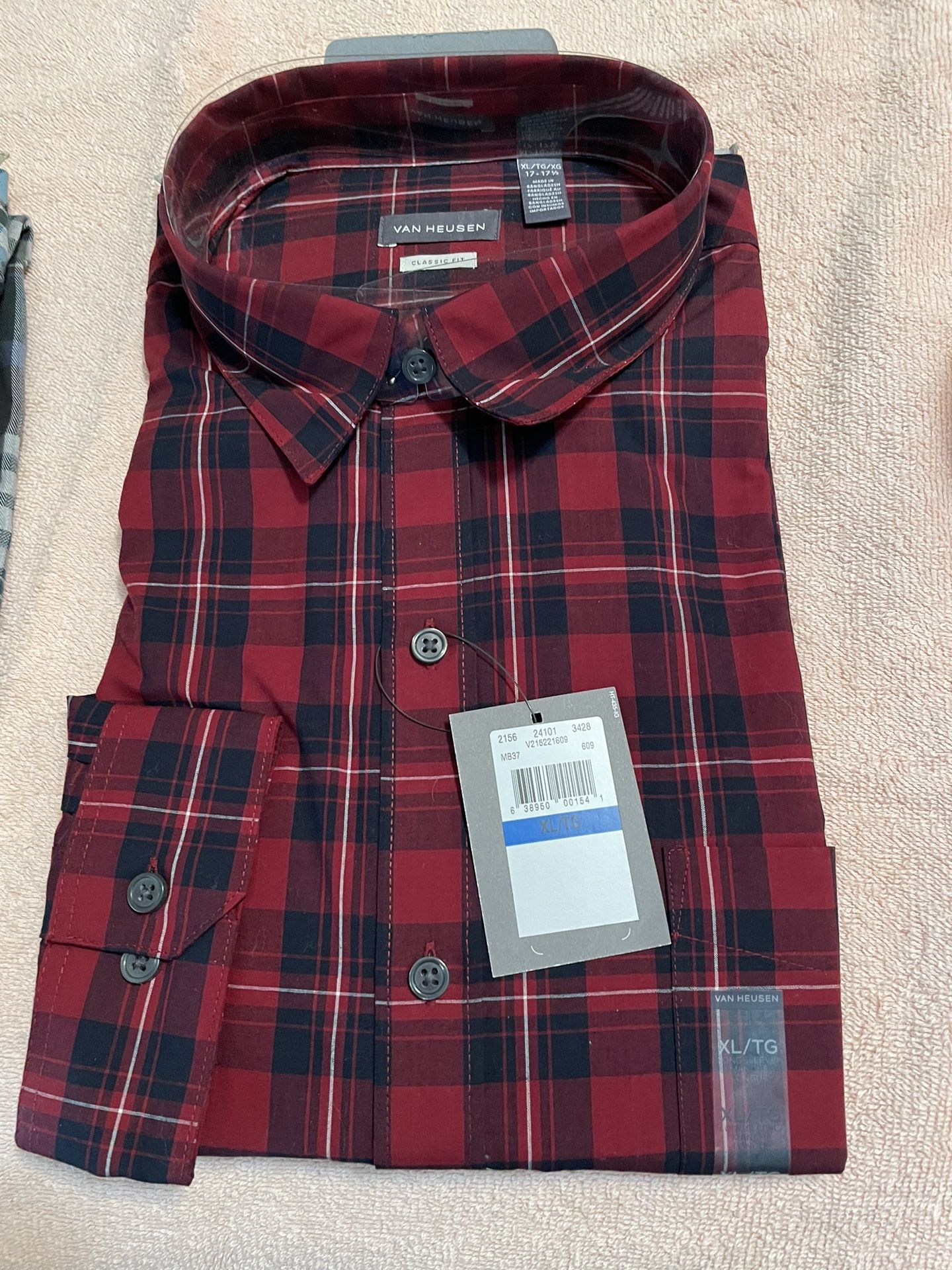 2 Van Heusen Button down Shirts