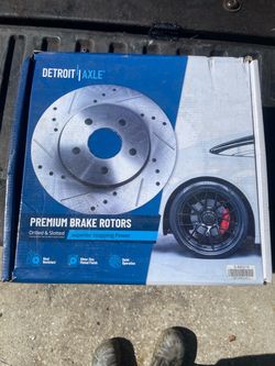 Detroit Axle Premium Drilled & Slotted Brake Rotors