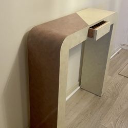 MCM Console Table Two Tone With Droor