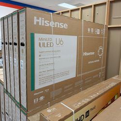 65” Hisense ULED Mini-LED U6 4K UHD Smart Tv -65U65QF 