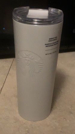 Starbucks White Tumblr Cup 16oz