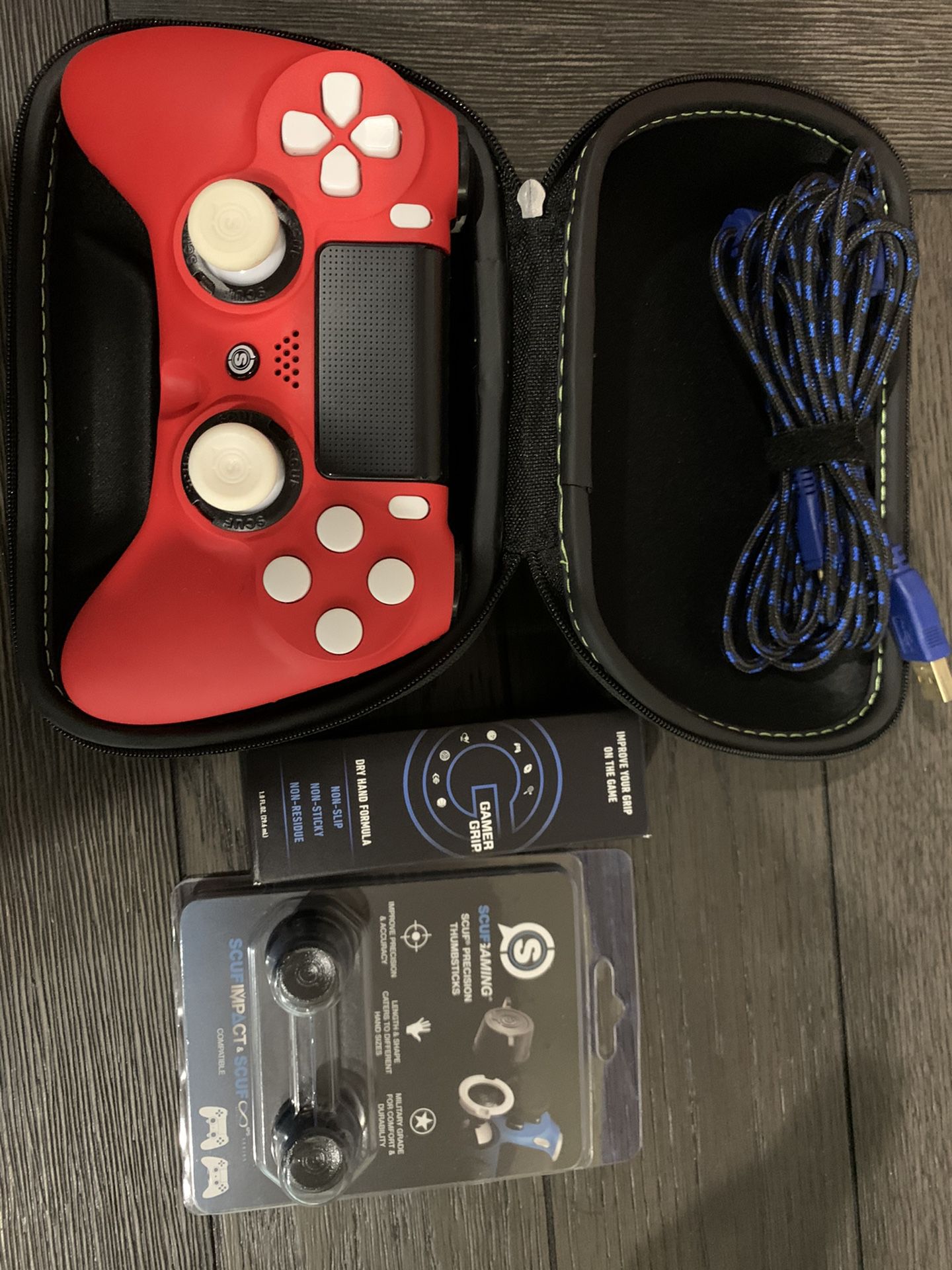 Ps4 Scuff Impact Custom Controller with case and extra accessories!!