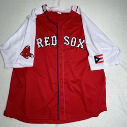 Boston Red Sox Puerto Rican Heritage Night Jersey Sewn Stitched XL