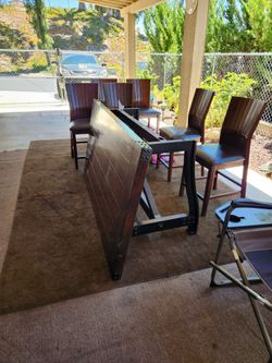 Dining table and 6 chairs