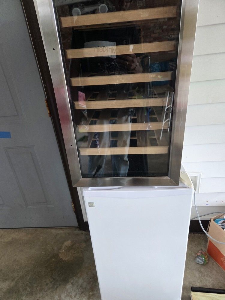 Mini Fridge And Wine Cooler