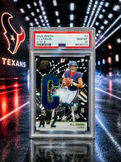 2023 Zenith A to Z #3 CJ Stroud RC PSA GEM MT 10