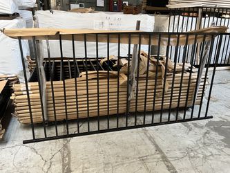 Galvanized Steel Fence Panel Flat Top And Flat Bottom- 44” H, 94”W