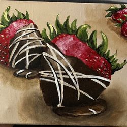 Painting Chocolate Covered Strawberries