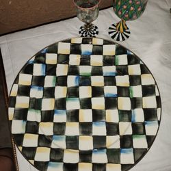 McKenzie-Childs Serving plate And Glasswear
