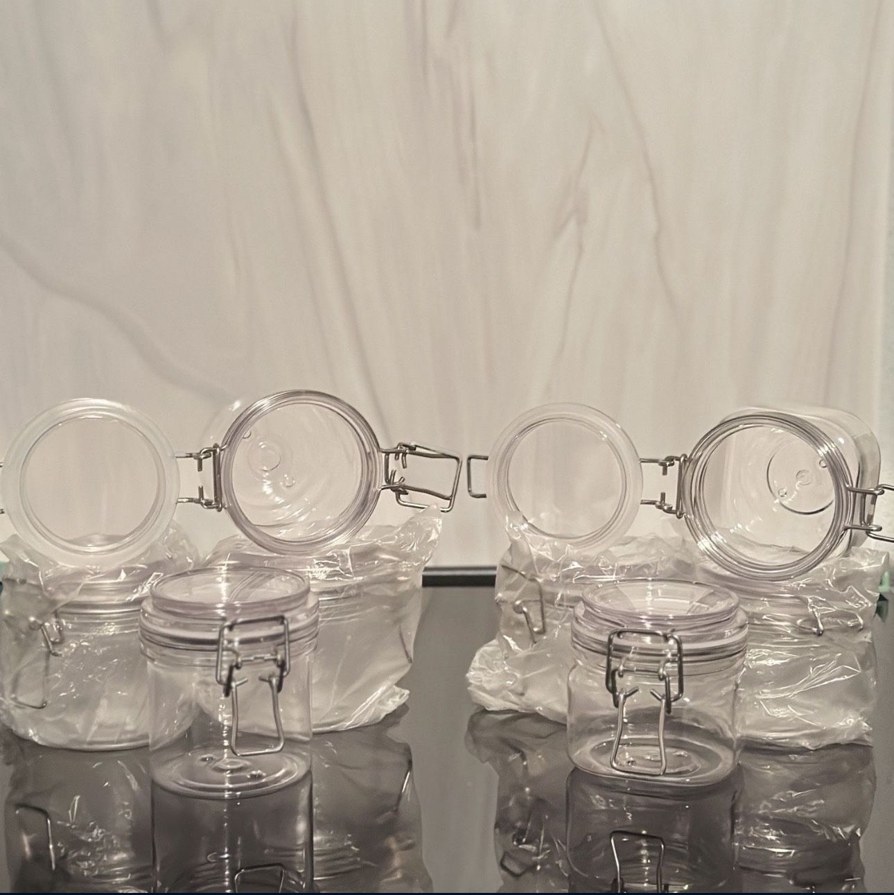 Full Lot: 42 PET Jars (23 x 7oz + 19 8oz)- DIY/Crafting 