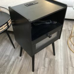 Multiple modern with electric  outlets table $35 firm