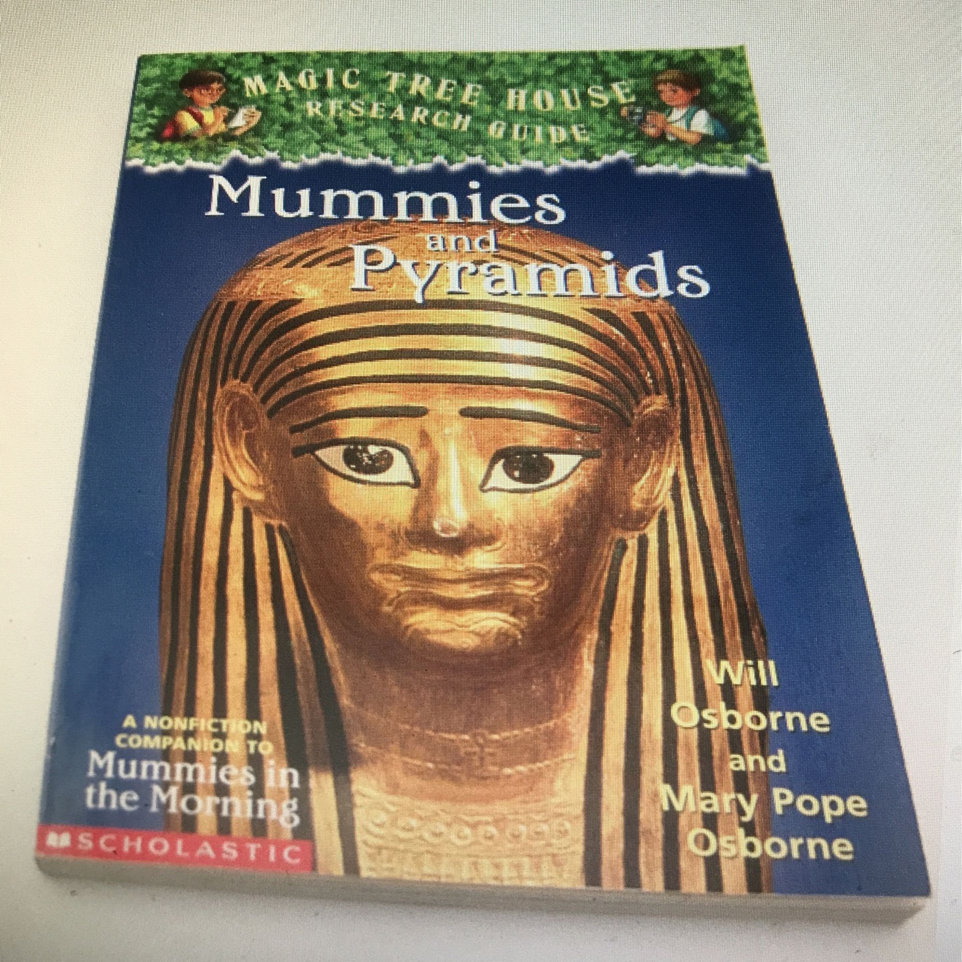 Magic Tree House Mummies And Pyramids Research Companion Guide Book 