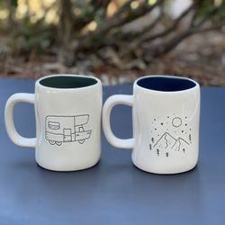 Rae Dunn Camping mugs ( double sided)