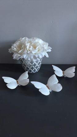Decorative flower with vase $6