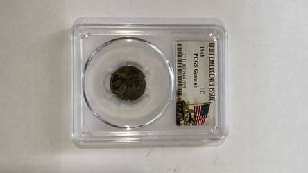 1943 Steel Penny PCGS Genuine WWII Emergency Issue