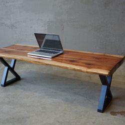 Live Edge Coffee Table Redwood