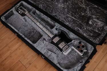Electrical Guitar Company EGC Travis Bean Acrylic DS SG Ghost Model Humbuckers - Clear & Polished