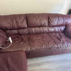 Genuine Leather Couch!!!