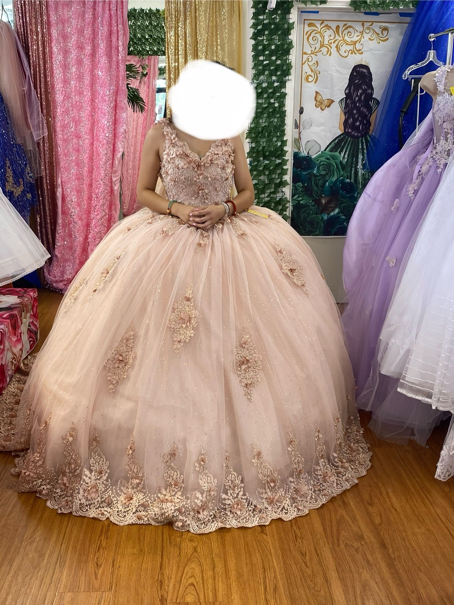 Pink Champagne Quinceanera Dress - coffeafoods.com
