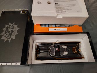 Classic TV Series Batmobile with Die Cast Figures & McFarlane Batcave