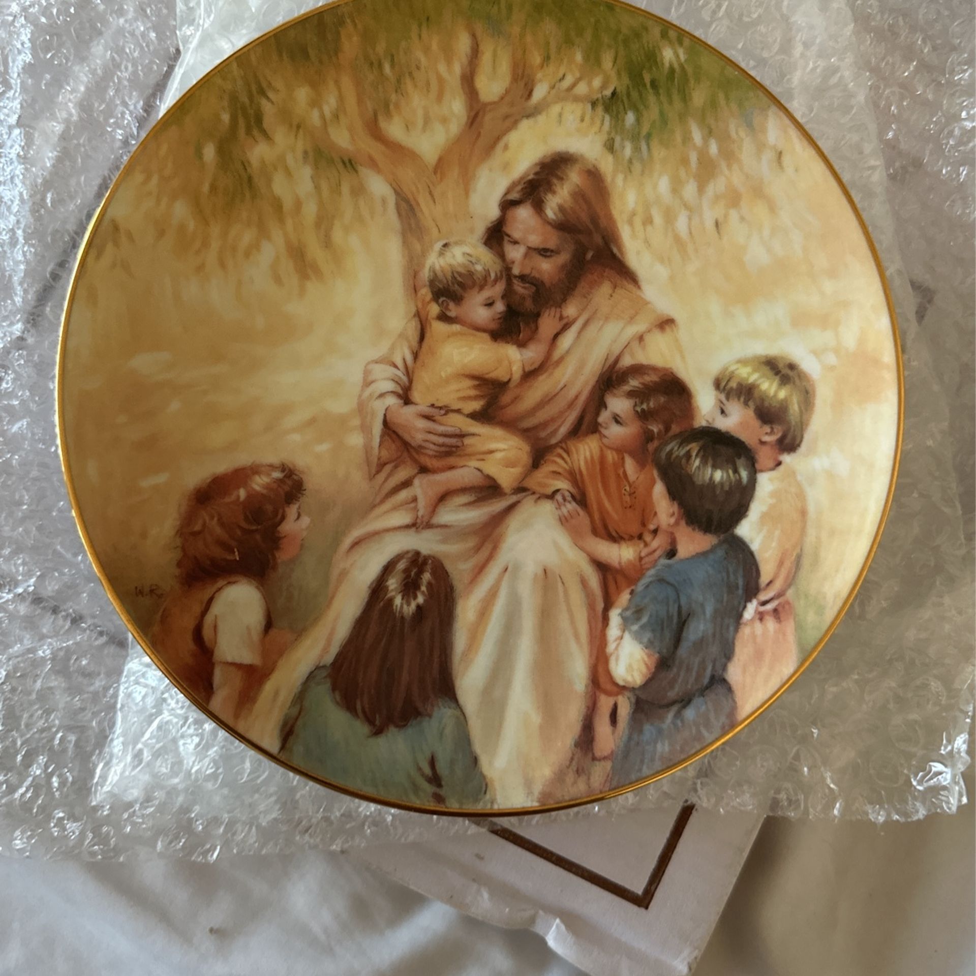 Let The Children Come To Me Ceramic Plate By Walter Rane