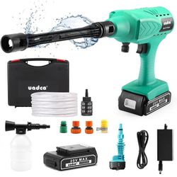 Pressure Washer Cordless, 478 PSI Portable Power Cleaner with 20V 3.0Ah Battery, Car Wash 6-in-1 Nozzle