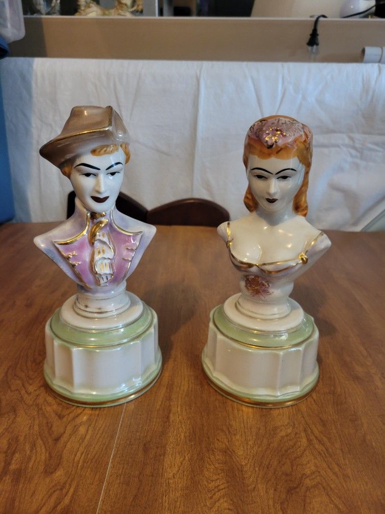 Victorian Couple Busts