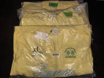 Supreme La Martina Jacob & Co Zip Up Sweatshirt Light Yellow ✅ MULTIPLE SIZES ✅
