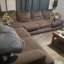 Dark Charcoal Grey Sectional