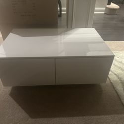 All White Coffee Table