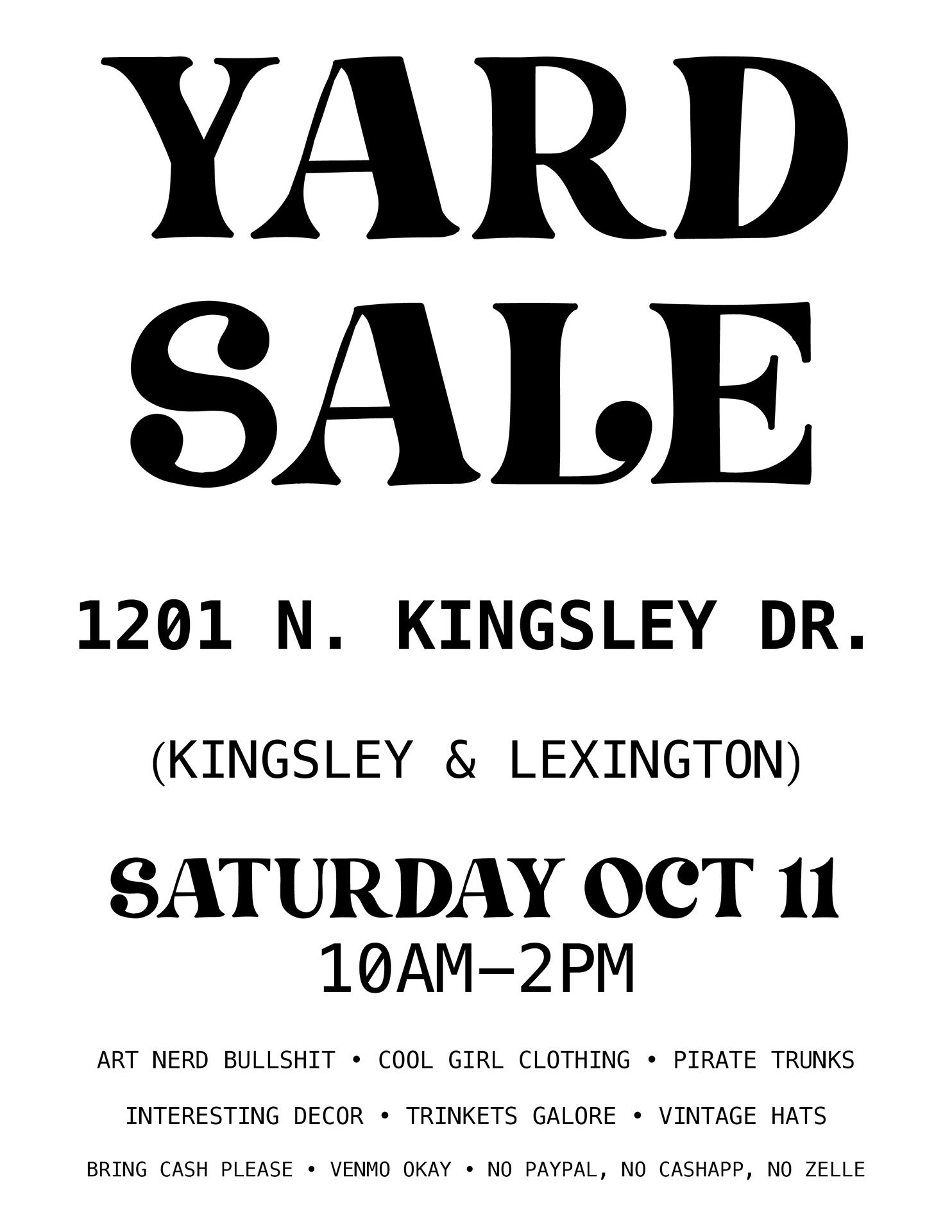 Yard Sale • East Hollywood