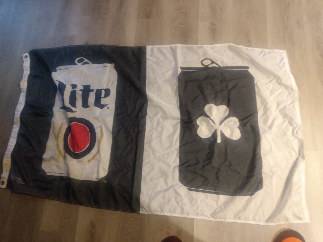 Vintage Miller Lite Can Banner