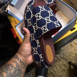 Gucci platform slide sandals size 45