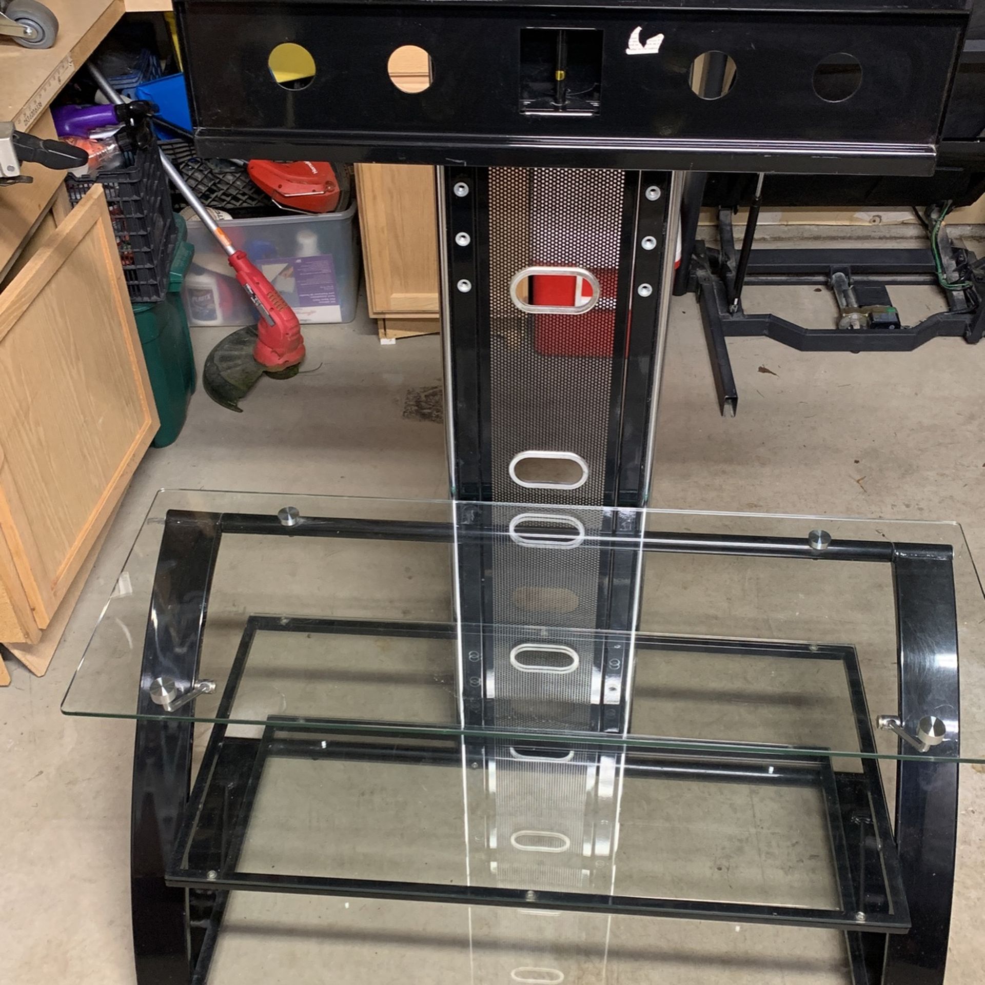 TV Stand 3 Glass Shelves for Sale in Lacey, WA OfferUp