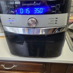 Pampered chef deluxe air fryer bake roast