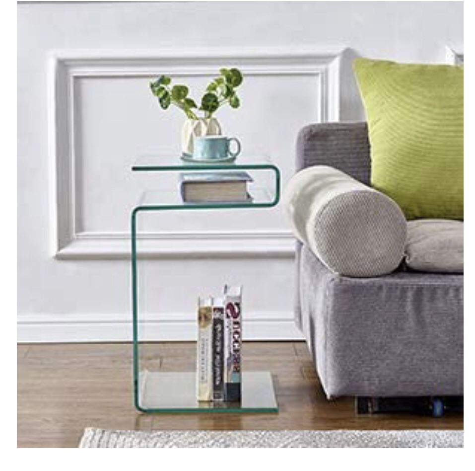 GLASS Nightstand/Side Table