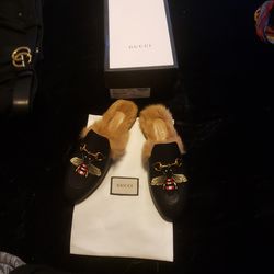 Gucci Princetown Fur slides $190 obo
